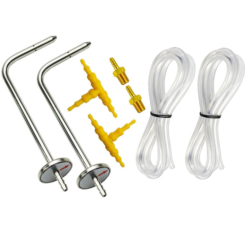 ZIBOO JL3MN Manometer Probe Kit, Compatible with Klein Tools ET180 Digital Manometer Compatible with Fieldpiece JL3KM2, SDMN5，SDMN6，ADMN2,HVAC Pitot Static Tube Fit - Image 1